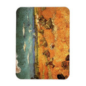 tarwestapels met maaier door Vincent van Gogh Magneet (Verticaal)