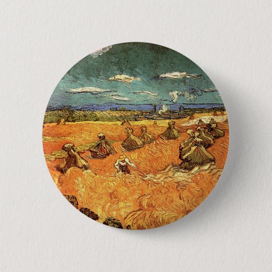 tarwestapels met papier ronde button 5,7 cm (Voorkant)