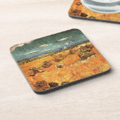 tarwestapels met Reaper van Vincent van Gogh Drankjes Onderzetter (Linkerzijde)