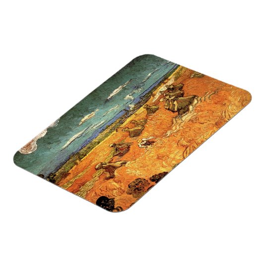 tarwestapels met Reaper van Vincent van Gogh Magneet (Linkerzijde)