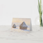 Tarwestapels, Sneeuw effect, Ochtend Notecard Kaart (Voorkant)