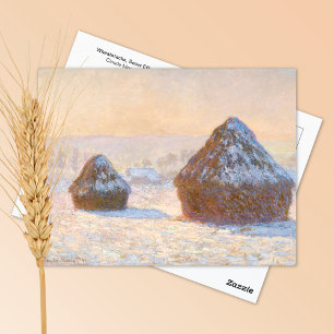 Tarwestapels, Snow Morning Claude Monet Briefkaart