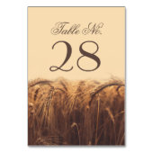Tarwetafelnummerkaarten Kaart (Voorkant)