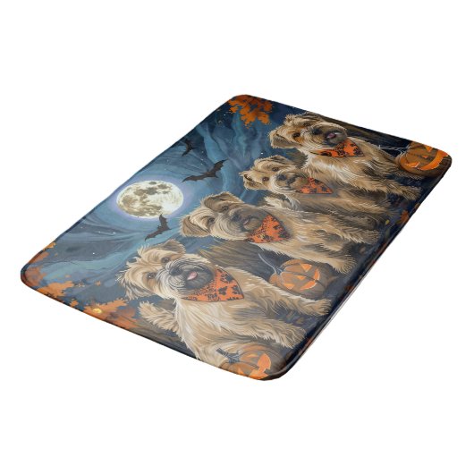 Tarweterriër Halloween Spooky Badmat (Gekanteld)