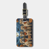 Tarweterriër Halloween Spooky Bagagelabel (Voorkant verticaal)