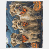 Tarweterriër Halloween Spooky Fleece Deken (Voorkant)