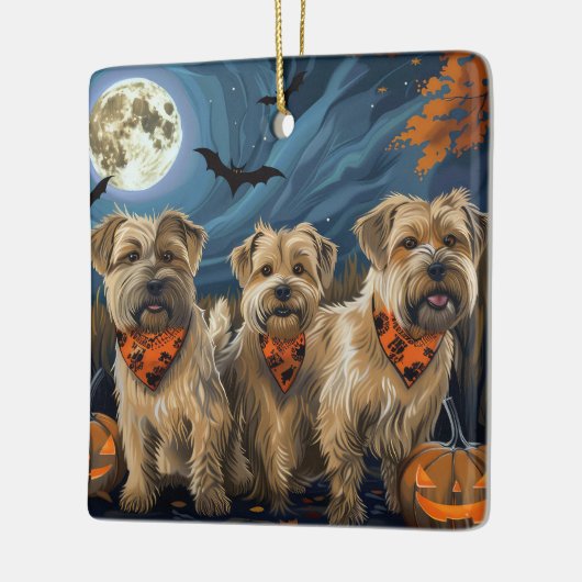 Tarweterriër Halloween Spooky Keramisch Ornament (Links)