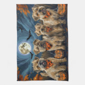 Tarweterriër Halloween Spooky Theedoek (Verticaal)