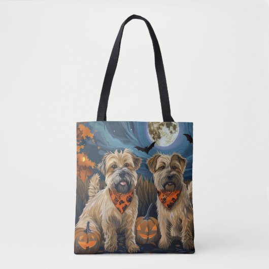 Tarweterriër Halloween Spooky Tote Bag (Voorkant)