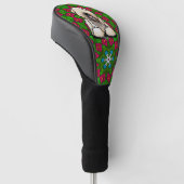 Tarweterriër papavers golfheadcover (Schuin)