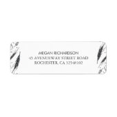 Tarweval bruiloft modern etiket (Voorkant)