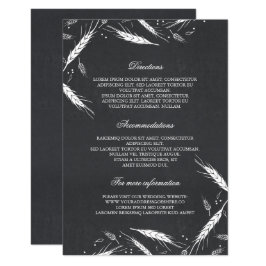 Tarweval Wedding Details - Informatie Informatiekaartje