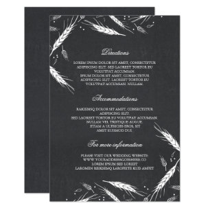 Tarweval Wedding Details - Informatie Informatiekaartje