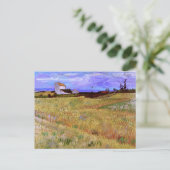 Tarweveld (F564) Van Gogh Fine Art Briefkaart (Staand voorkant)