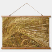 Tarweveld. Het is oogsttijd! Hangend Wandkleed (Voorkant)