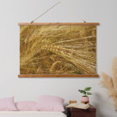 Tarweveld. Het is oogsttijd! Hangend Wandkleed (Slaapkamer)