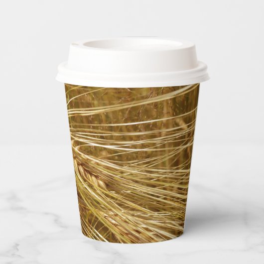 Tarweveld. Het is oogsttijd! Papieren Bekers (Achterkant)