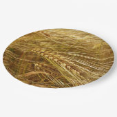 Tarweveld. Het is oogsttijd! Papieren Bordje (Gekanteld)