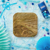 Tarweveld. Het is oogsttijd! Papieren Bordje (Feest)