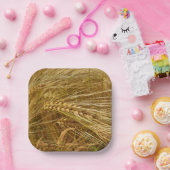 Tarweveld. Het is oogsttijd! Papieren Bordje (Feest)