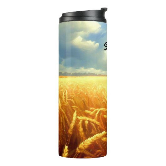 Tarweveld in de zomer thermosbeker (Gedraaid links)