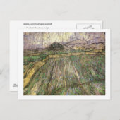 Tarweveld in Regen (F650) Van Gogh Fine Art Briefkaart (Voorkant / Achterkant)
