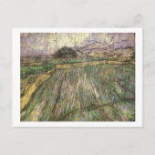 Tarweveld in Regen (F650) Van Gogh Fine Art Briefkaart (Voorkant)