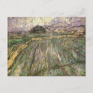 Tarweveld in Regen (F650) Van Gogh Fine Art Briefkaart