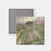 Tarweveld in Regen (F650) Van Gogh Fine Art Magneet (Voorkant / Achterkant)