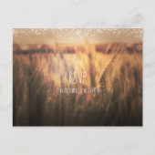 Tarweveld Landelijke Trouw-RSVP Uitnodiging Briefkaart (Voorkant)