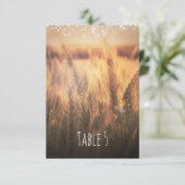 Tarweveld Landelijke Trouwdatum Tafelnummer (Staand voorkant)