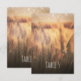 Tarweveld Landelijke Trouwtafel Nummer Kaart