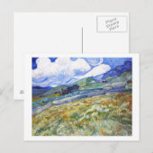 Tarweveld met bergen in de achtergrond briefkaart (Voorkant / Achterkant)