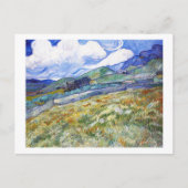 Tarweveld met bergen in de achtergrond briefkaart (Voorkant)