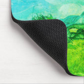 Tarweveld met blauwgroene cipressen: muismat (Hoek)