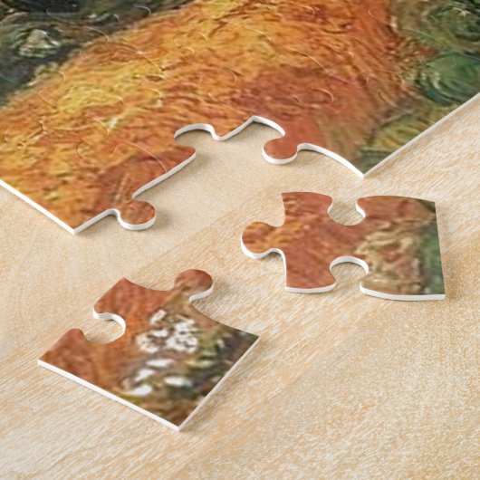 Tarweveld met cipres van Van Gogh. Legpuzzel (Zijkant)