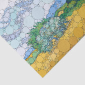 Tarweveld met cipressen, naar Vincent van Gogh Tissuepapier (Detail)