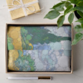 Tarweveld met cipressen, naar Vincent van Gogh Tissuepapier (Geschenk)