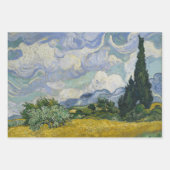 tarweveld met cipressen van Van Gogh Inpakpapier Vel (Voorkant 2)