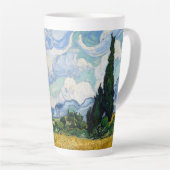 Tarweveld met cipressen-Vincent Van Gogh Latte Mok (Rechterhoek)