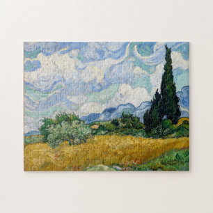 Tarweveld met Cypresse Puzzle Legpuzzel