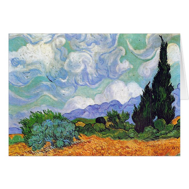 Tarweveld met Cypresses Van Gogh Fine Art (Voorkant Horizontaal)