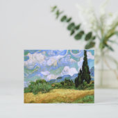Tarweveld met Cypresses Van Gogh Fine Art Briefkaart (Staand voorkant)
