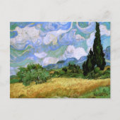 Tarweveld met Cypresses Van Gogh Fine Art Briefkaart (Voorkant)