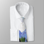Tarweveld met Cypresses Van Gogh Fine Art Stropdas (Gebonden)