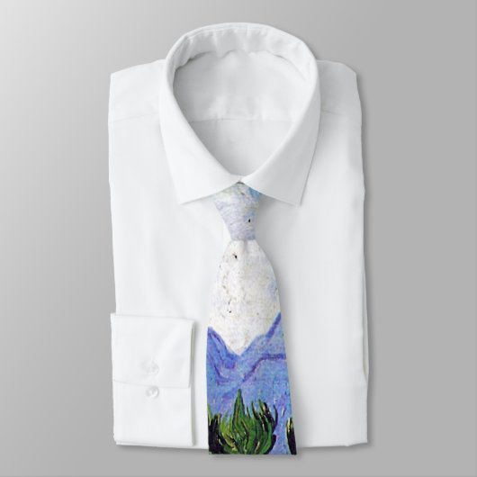 Tarweveld met Cypresses Van Gogh Fine Art Stropdas (Gebonden)