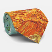 Tarweveld met Cypresses Van Gogh Fine Art Stropdas (Opgerold)