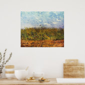 Tarweveld met een Lark Poster (Keuken)