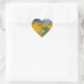 Tarweveld met koeien hart sticker (Tas)