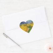 Tarweveld met koeien hart sticker (Envelop)